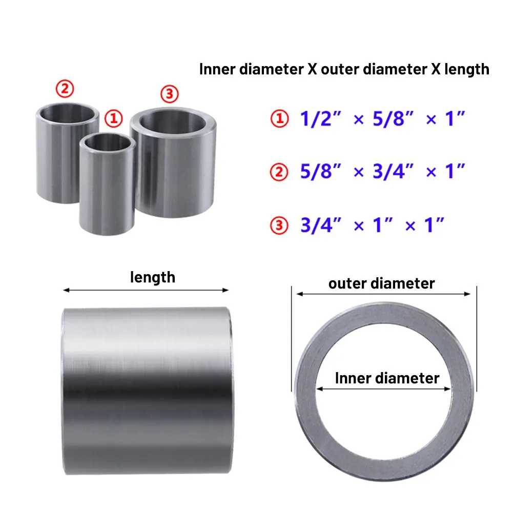 

Reducing Bushing Adapters For Bench Grinding Wheels 1/2, 5/8, 3/4 Inches Arbors