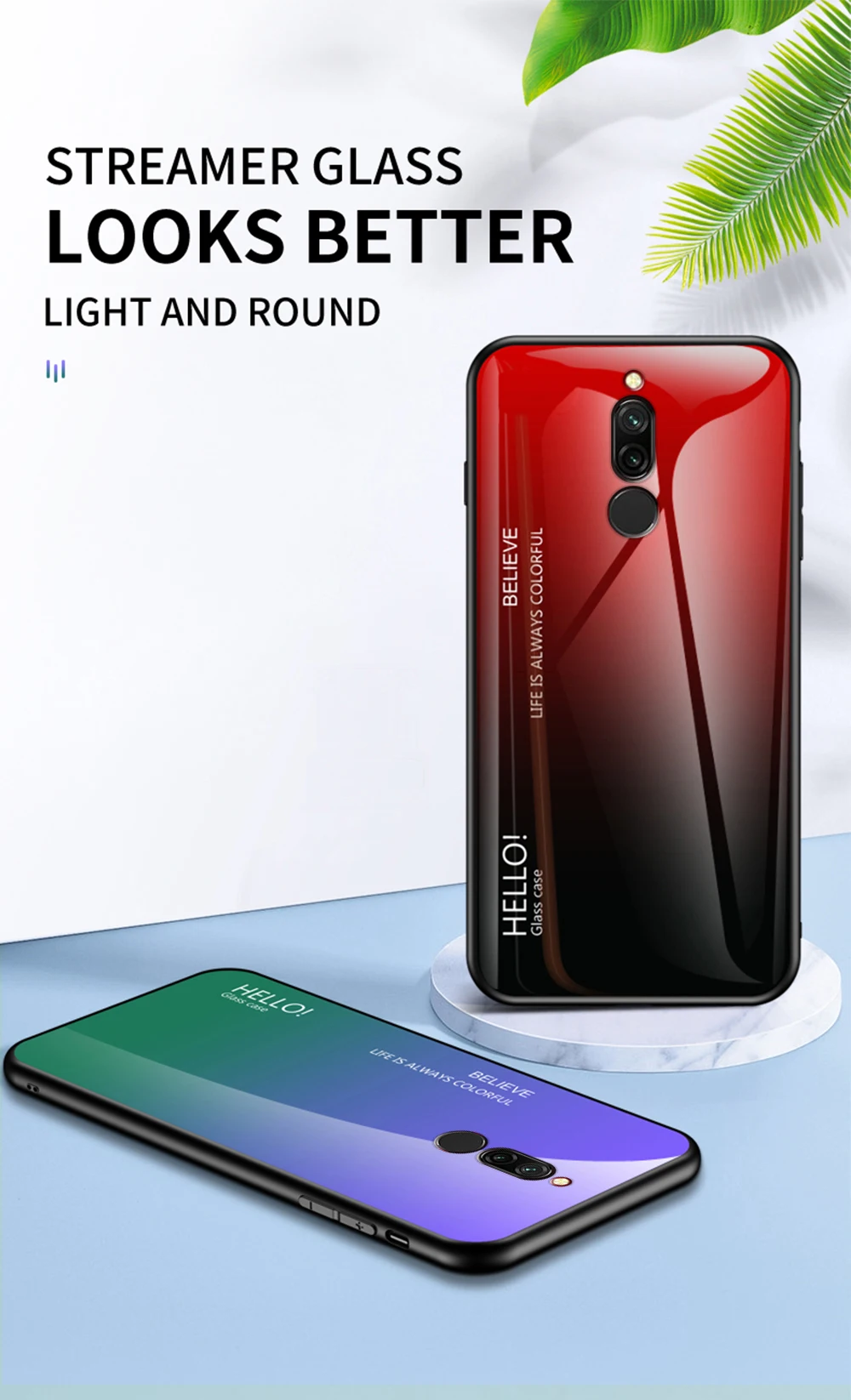 Для Xiao mi Red mi Note 5 6 Pro 6A 7 Чехол из закаленного стекла с градиентом для Xiaomi mi 8 A2 Lite A1 9 mi 8 mi 6 mi 9 Pocophone F1 чехол
