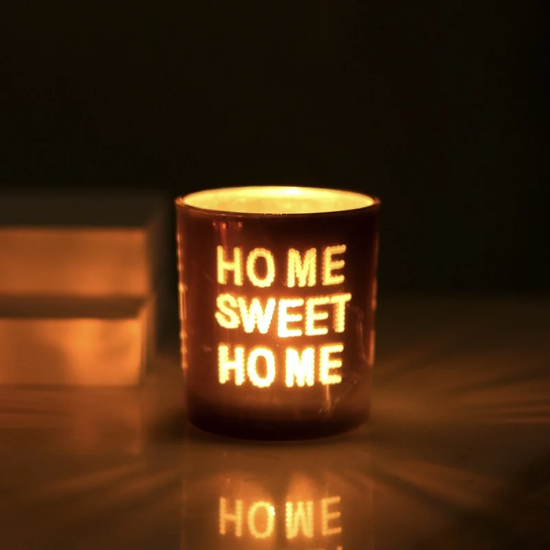 

Фантазийный матовый пустой контейнер для свечей с надписью «сделай сам», восковое наполнение, украшения для стола для ароматерапии, Рождес...