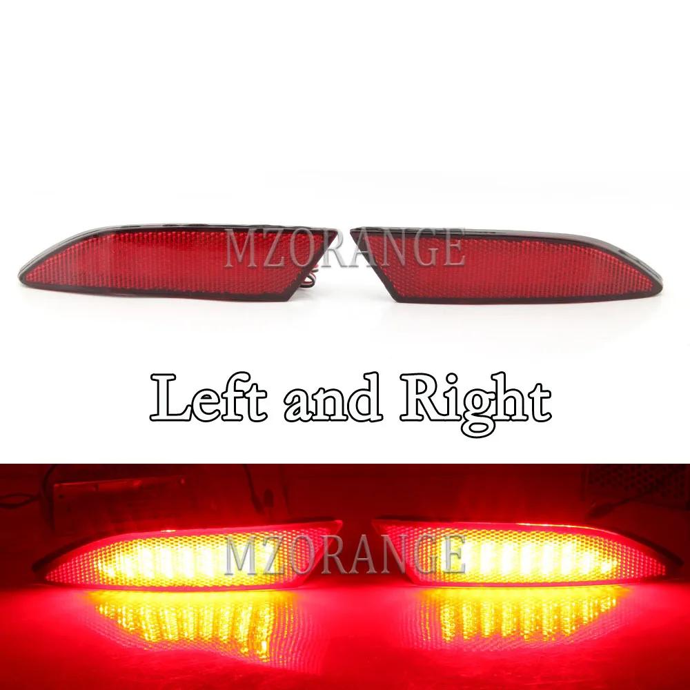 

1 пара светодиодных фар для заднего бампера Ford Focus 3 2012 2013 2014 седан хэтчбек, задний стоп-сигнал, противотуманный отражатель, автомобильные аксессуары