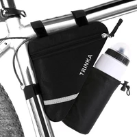waterproof triangle cycling bicycle bags front tube frame bag mountain bike triangle pouch frame bag