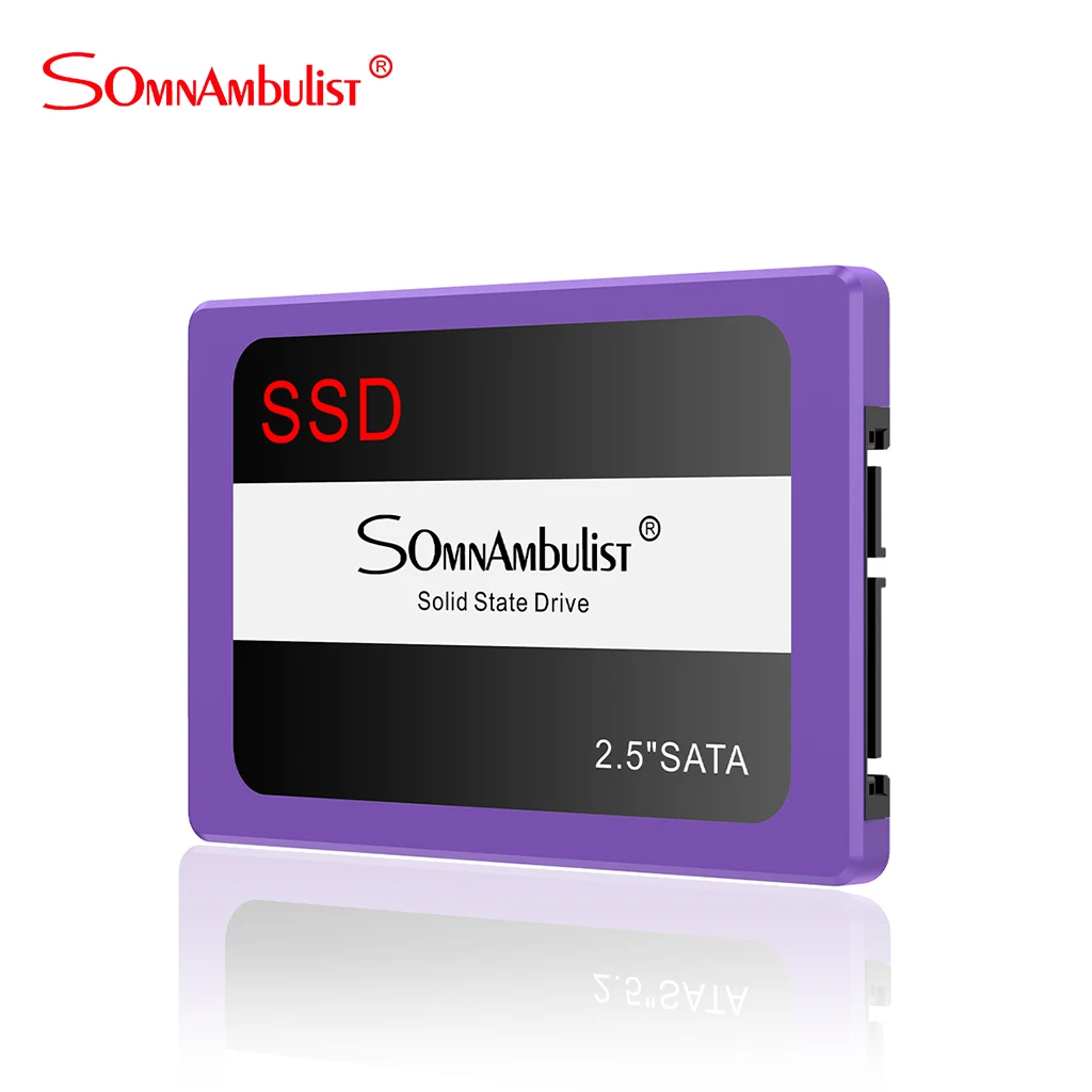

Новый пластиковый фиолетовый SSD 512G 120G 240G 480G 960G 2T встроенный твердотельный жесткий диск для настольного ПК SATA Ноутбук SSD1T
