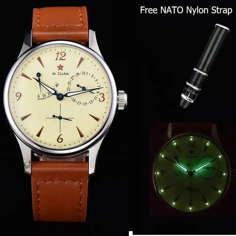 

New 1963 Men's Pilot Military Automatic Mechanical Watch Original ST2714 Calendar Sapphire Sport Men Watch Luminous Analog Clock