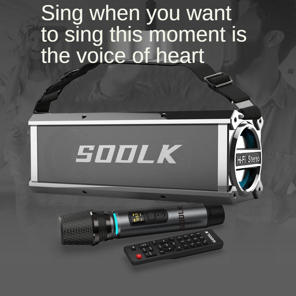 

120W high power bluetooth speaker outdoor portable subwoofer wireless TWS stereo speaker with microphone home theater karaoke