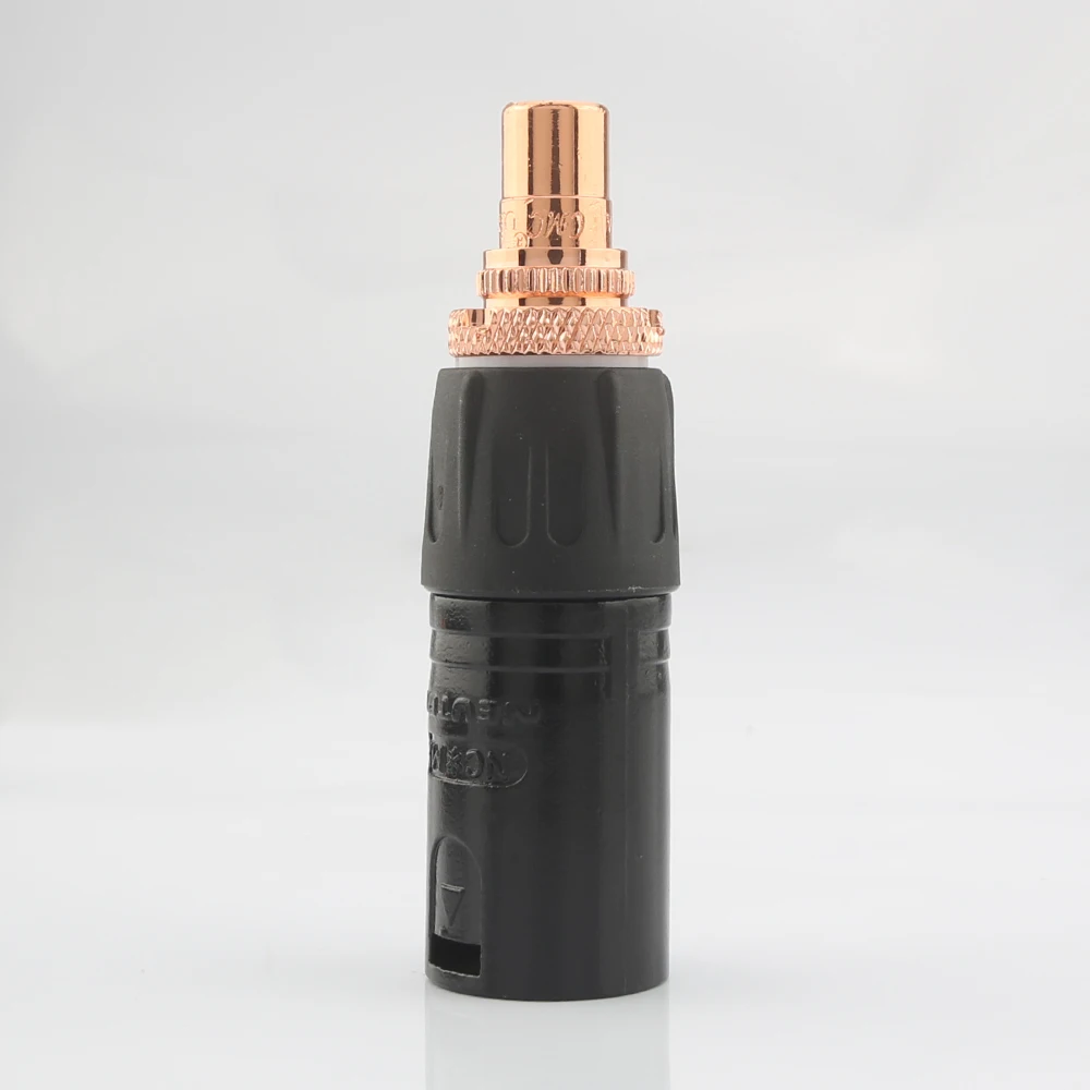 Золотистый сбалансированный Переходник Neutrik XLR папа мама|socket adapter|plug socket adapterplug