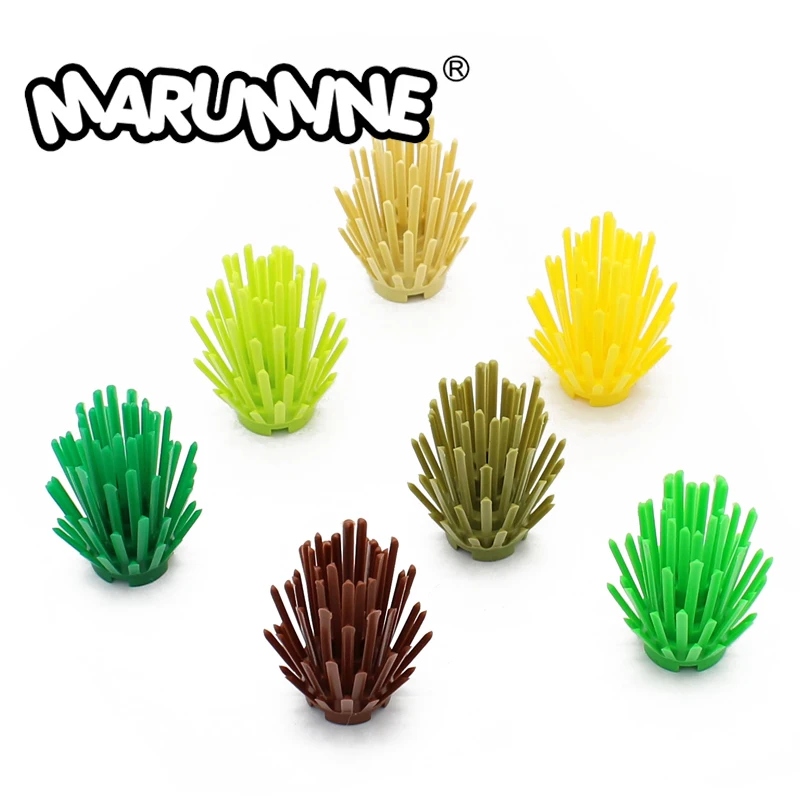 Растение MARUMINE Bush 2x2 6064 Цветочное дерево трава город MOC строительство Классические