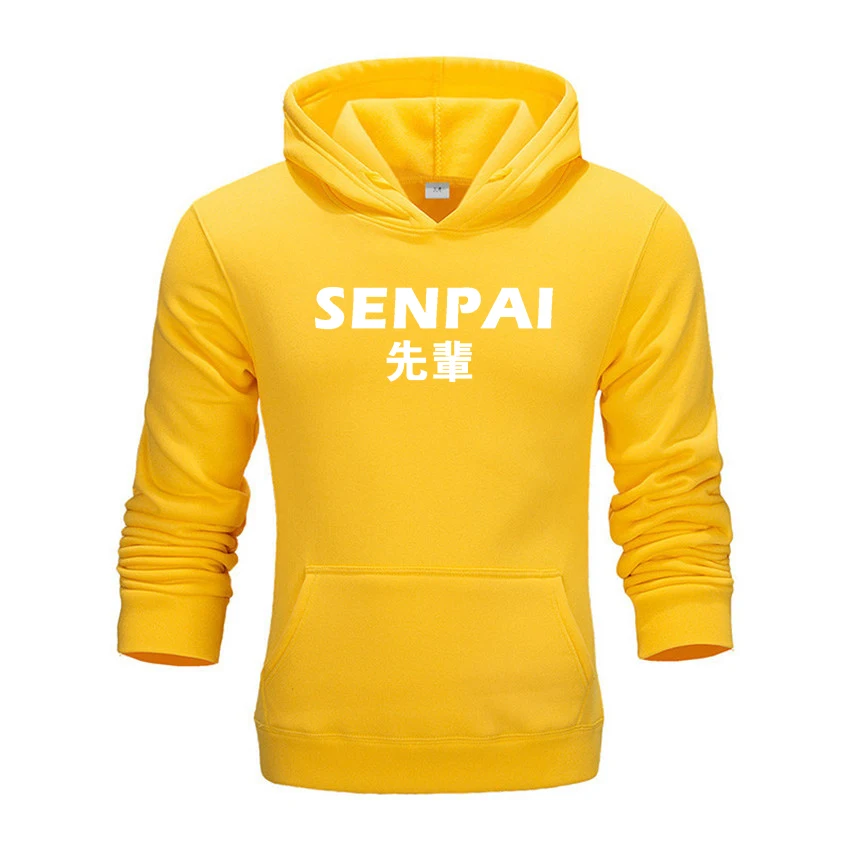 2020 модная Японская уличная одежда толстовка с капюшоном SENPAI несколько цветов