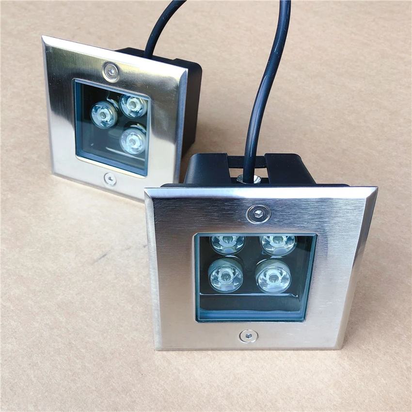 Водонепроницаемый квадратный светодиодный светильник IP68 уличная лампа для