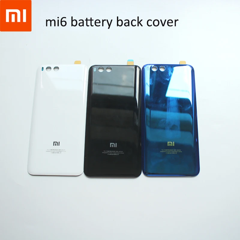 Чехол для Xiaomi mi 6 оригинальная задняя крышка с аккумулятором 3D стеклом защитная