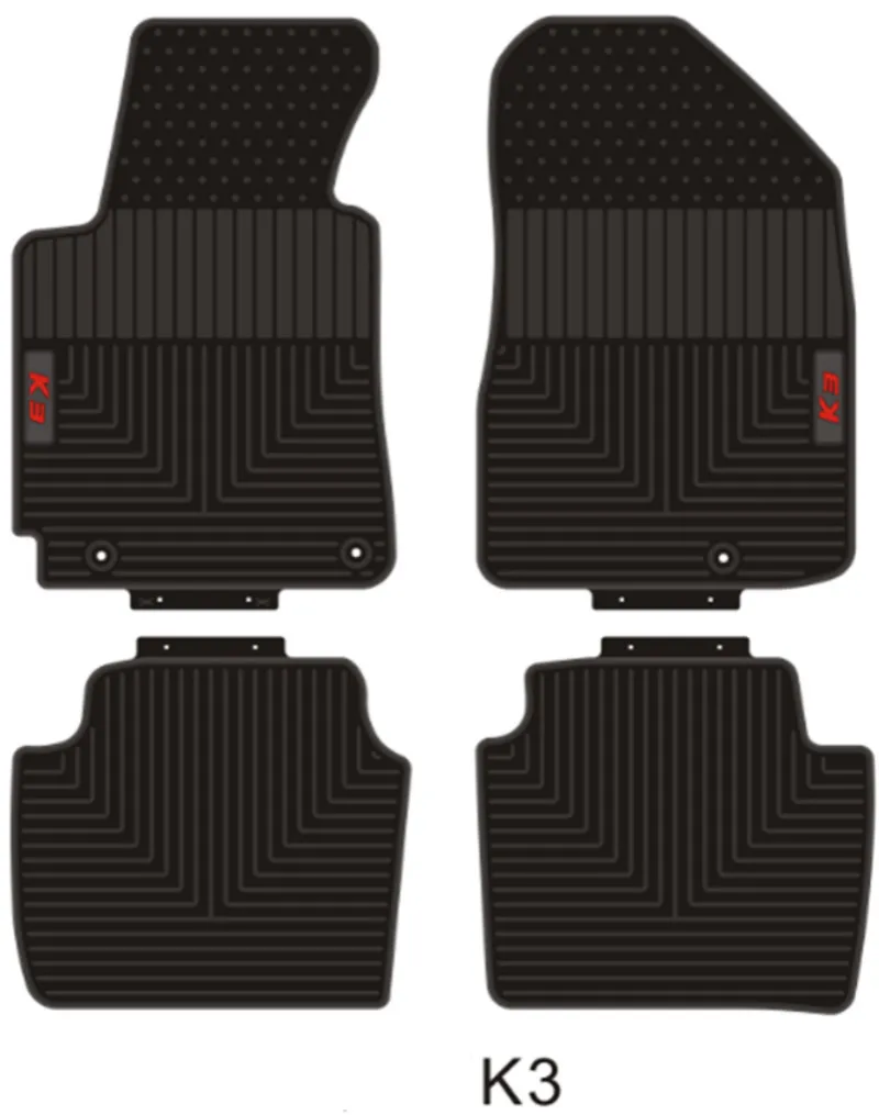 

Special No Odor Trunk Carpets Waterproof Rubber Car Floor Mats for KIA K2 K3 K5 Rio CERATO