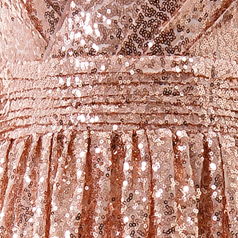 

Formal Party Dress Deep V-Neck Three Quarter Sleeves A-line Floor-length SequinsPlus size Customized Woman Evening Dresses A192