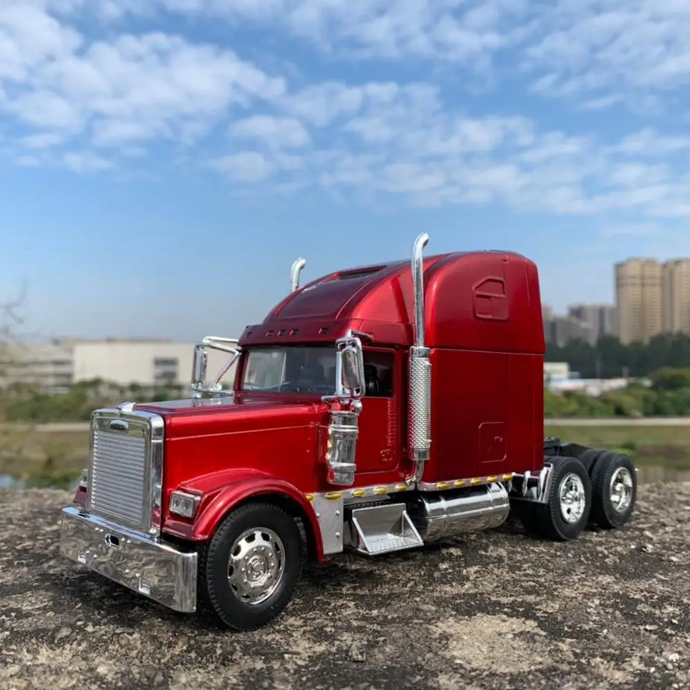 Литая модель грузовика 26 см масштаб 1:32 Американский ПРИЦЕП МОДЕЛЬ литая