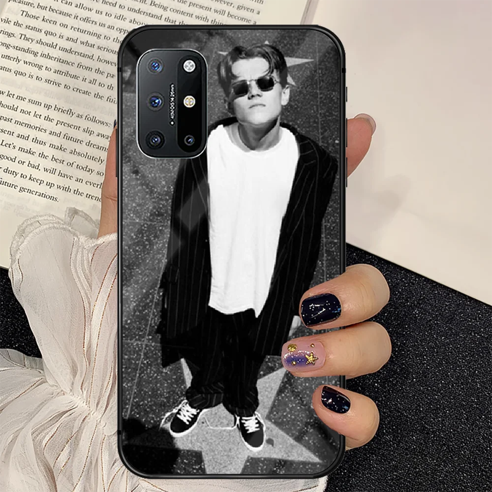 

Young Leonardo DiCaprio Phone Tempered Glass Case Cover For Oneplus 5 6 7 8 9 Nord T Pro Prime Black Soft