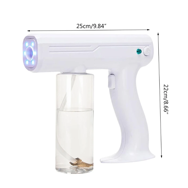 

Wireless Nano Blue Ray Spray Sterilizer Handheld Sprayer Home Disinfection Atomizer Cordless Disinfectant Machine Air