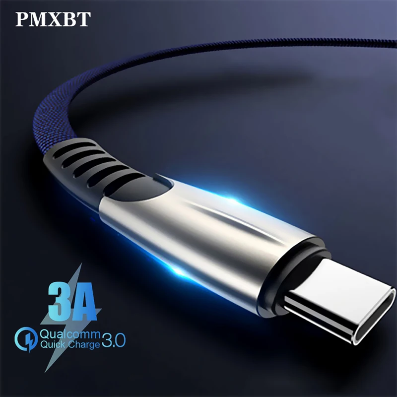 Зарядный кабель USB Type C 3 А высокоскоростной шнур для синхронизации данных и