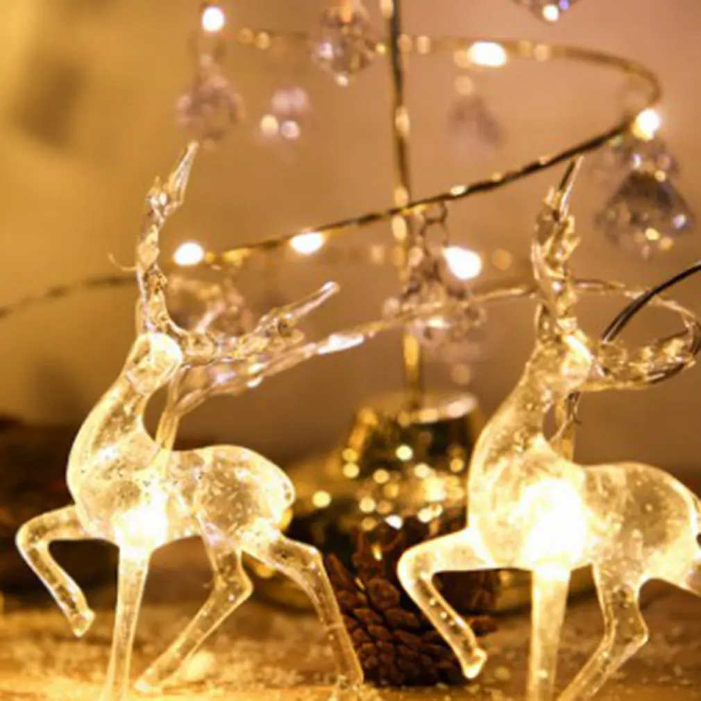 

Durable And Lightweight Led Sika Deer Lamp String Decoration In Office Bedroom Study Lamp String Ornament