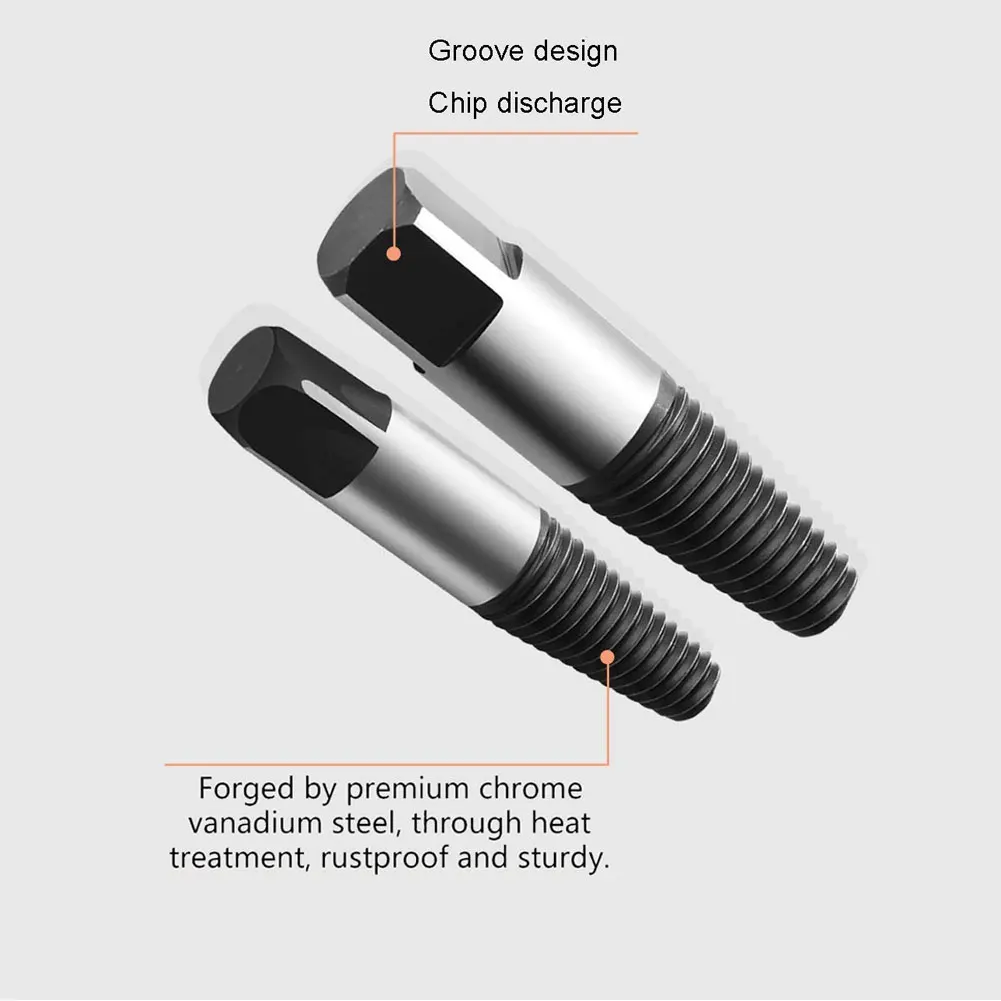 

8PCS Professional Screw Extractor Set Damaged Screw Remover Drill Bits Bolt Water Pipe Take Out Tool Removal Speed Easy Out