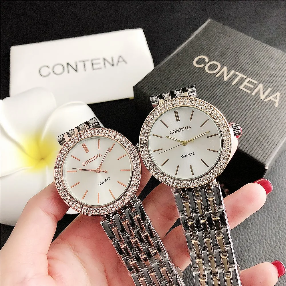

Women Fashion Brand Wristwatches Quartz Luxury Stainless Steel Watches Diamond For Women Reloj Female Wristwatches