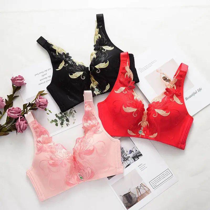 Женские бюстгальтеры пуш ап с глубоким V образным вырезом большие