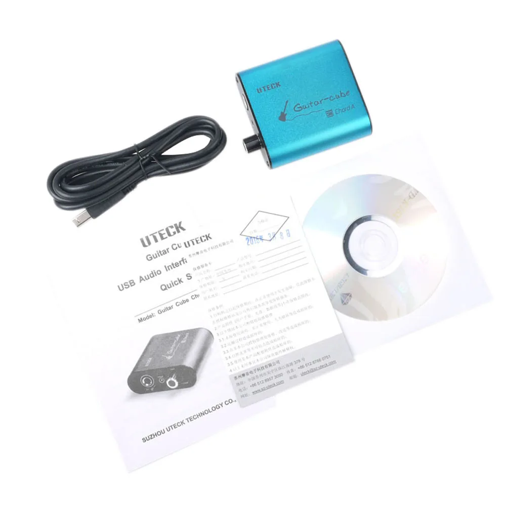 5 шт. Uteck гитарный куб ASIO Chord USB аудио интерфейс(DI) подходит для мягкого(гитара Rig JAMVOX AmpITube) для продажи