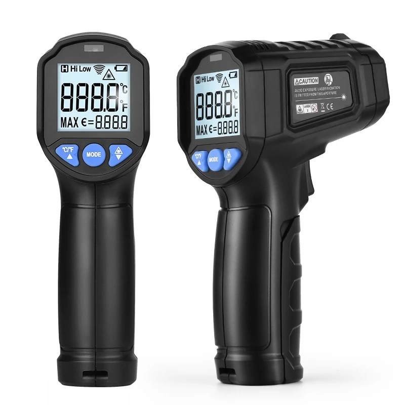 

Non Contact Thermometer Digital Infrared Laser Temperature Meter -50~600℃ Professional Handheld LCD IR Pyrometer for Industrial