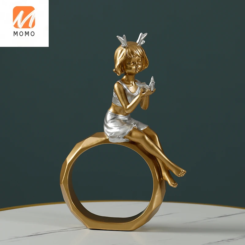

Creative Decoration Home Ornament Girl Living Room Decorations Ornament Wine Cabinet Room Decoration Ornaments Wedding