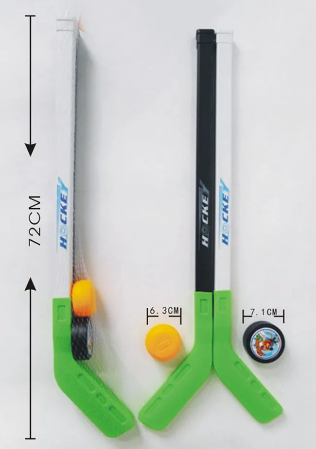 4 шт./компл. детская зимняя одежда Хоккей Stick учебные пособия Пластик 2xSticks 2xBall зимних видов спорта игрушка подходит для От 3 до 6 лет