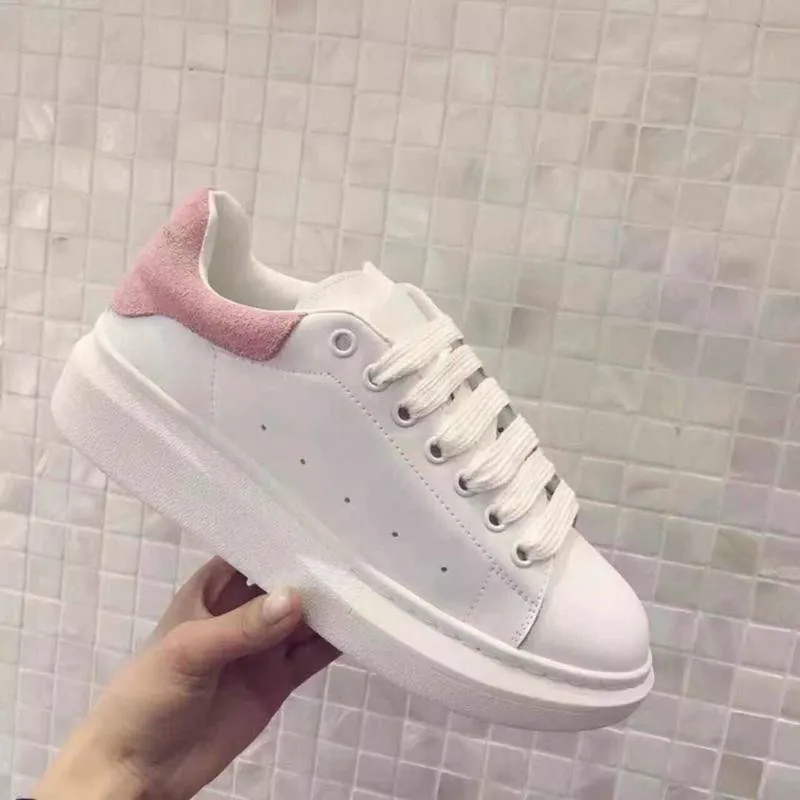 

Natascha Women Spring/autumn Fashion Plus Size Casual Lovers Sneakers Flat Shoes Genuine Leather Round Toe Lace-up PVC Mesh