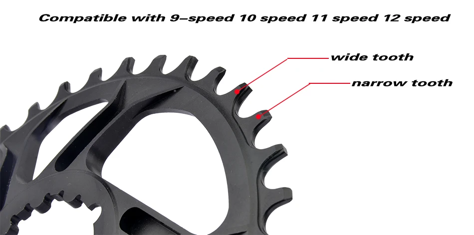 Бесплатно deliv RACEWORK Fahrrad кеттенблат 32 34 36 38t Engen Breite Fahrrad кеттенблат мех GXP XX1 XO CNC AL7075 KurbelFahrrad