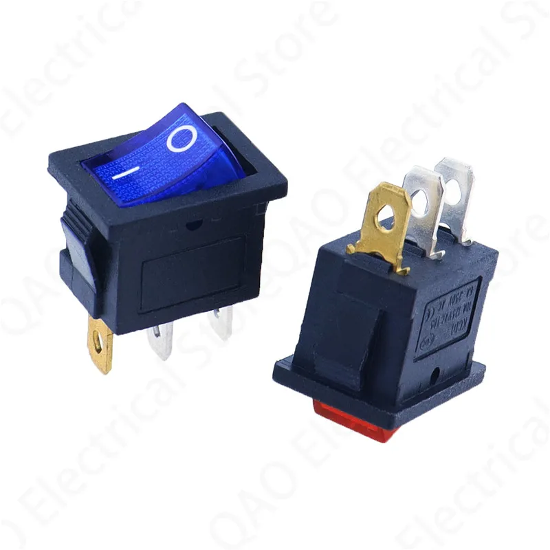 1 шт. KCD1 2PIin 3Pin автомобильный кулисный переключатель 6A/10A 250 В/125 В переменного тока