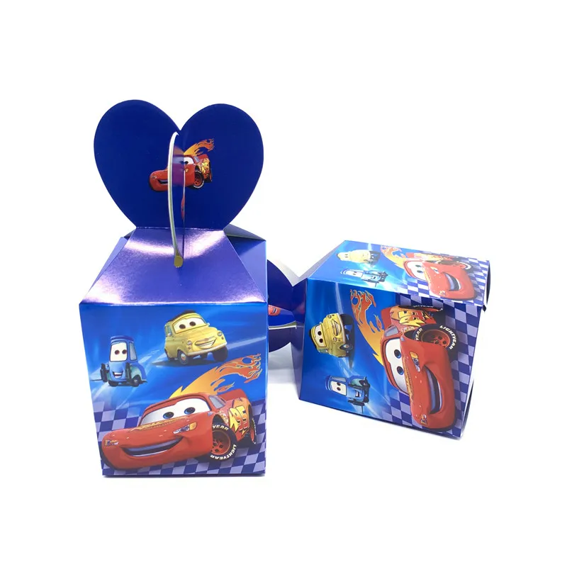Candy Boxs-6pcs Disney Cars Lighting Mcqueen 108*180 см украшения для дня рождения Детские принадлежности одноразовая посуда скатерть для душа ребенка - Цвет: Candy Boxs-6pcs