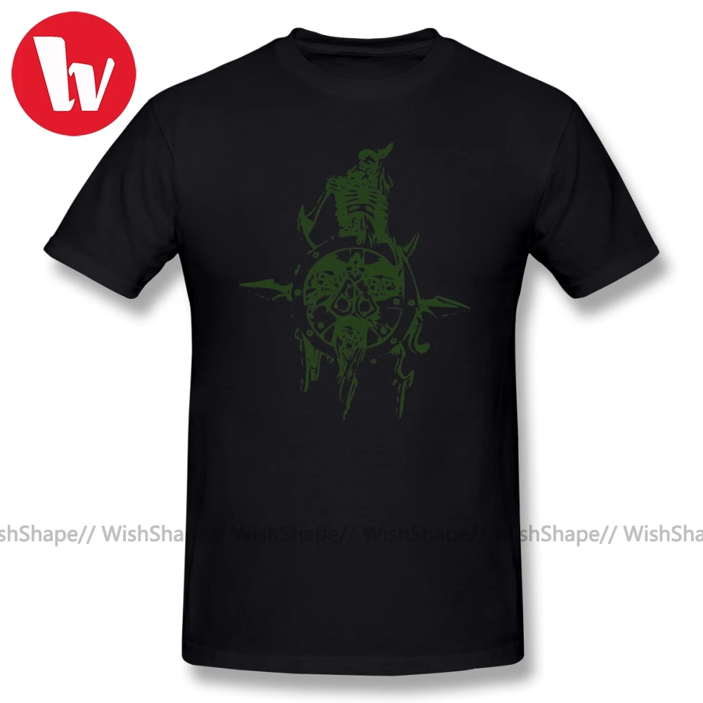 Мужская футболка с принтом из мультфильма Nurgle Icon 100% хлопок летняя повседневная