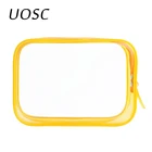 Водонепроницаемые косметички UOSC из прозрачного ПВХ, большая Женская дорожная сумка для мытья, мужские и женские косметические принадлежности, сумки