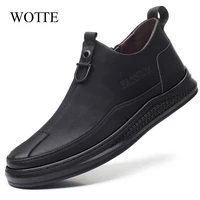 leather men casual shoes slip on male helsea boots driving moccasins homme fashion dress wedding footwear breathable %d0%be%d0%b1%d1%83%d0%b2%d1%8c 2020