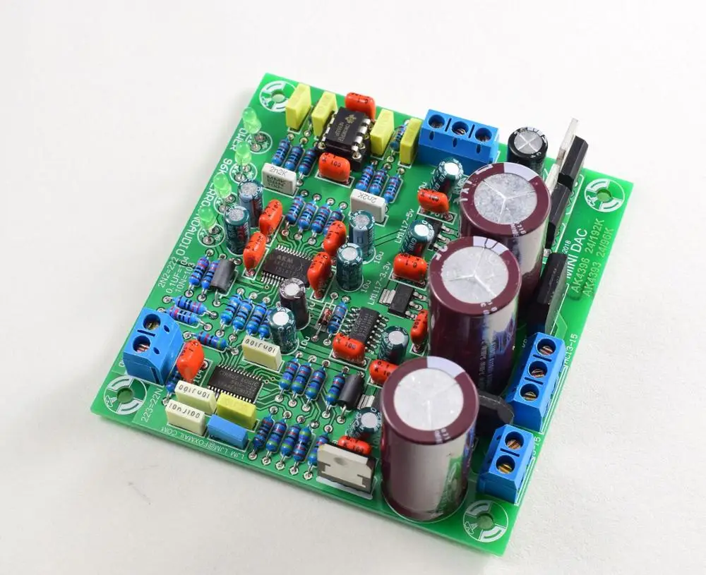 CS8416 + AK4396 NE5532P DAC декодер плата в комплекте поддерживает 24 бит/192 кГц Новинка|diy dac