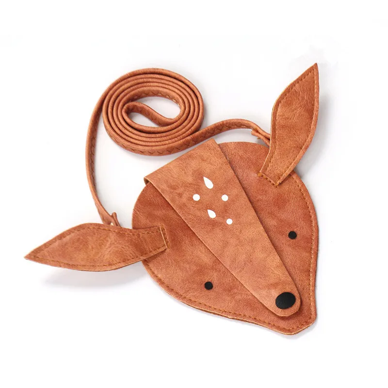 Детская сумка через плечо INS ручной работы из искусственной кожи в форме головы