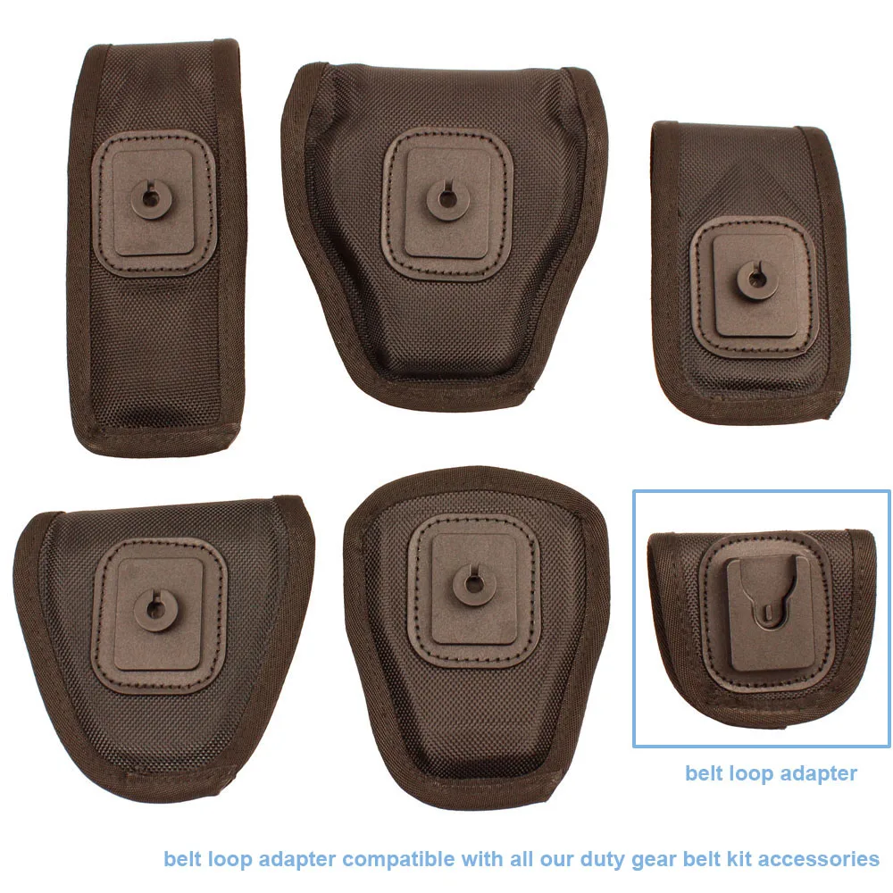 

TTGTACTICAL Open Top Handcuff Case, Law Enforcement Nylon Single Cuff Case with Belt Loop Connector