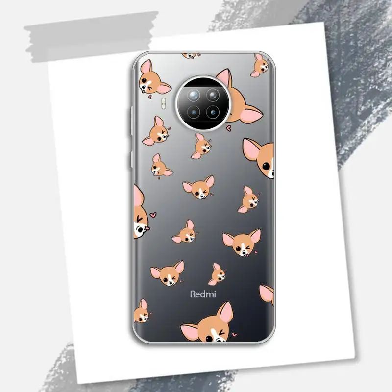 

Chihuahua dog Phone Case Transparent for Xiaomi Redmi note 10 t 8 9 pro lite 11