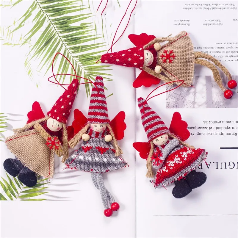 Длинные и короткие нога Ткань Ангел Эльф Подарочная Рождественская Кукла