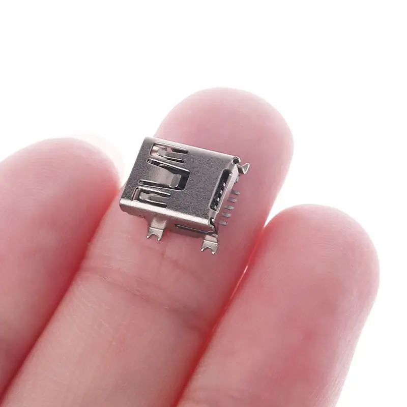 10 шт Мини Тип USB B 5 Pin гнездовой разъем для мобильный телефон зарядки|Соединители| |