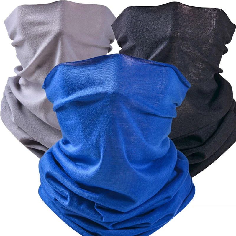

Pure Color Outdoor Seamless Headscarf Variety Facial Scarf-Free Size/4 Colors 14*13*0.5cm Polyester New 1pc
