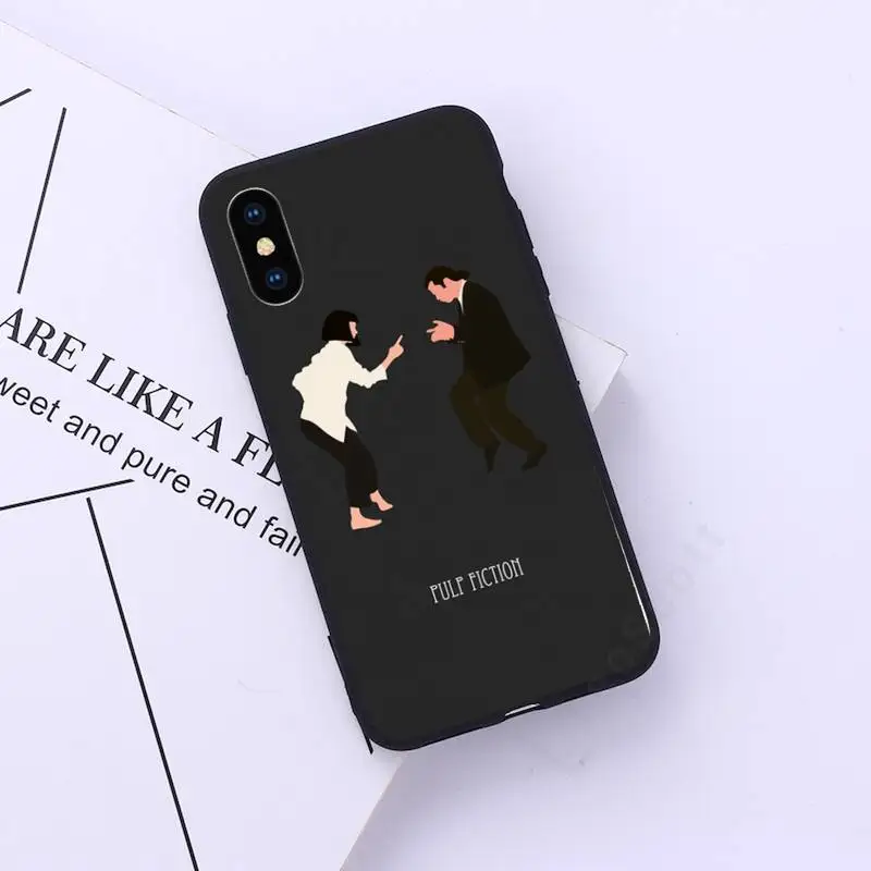 

Pulp Fiction soft Silicone Phone Case for iPhone 11 12 pro XS MAX 8 7 6 6S Plus X 5S SE 2020 XR
