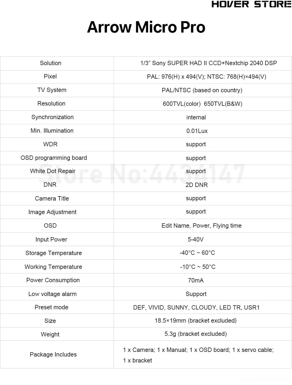 Высококачественный Foxeer Arrow Mini/standard/Micro Pro PAL FPV камера 1,8/2,1 мм с OSD черный/синий/красный для FPV RC Дрон