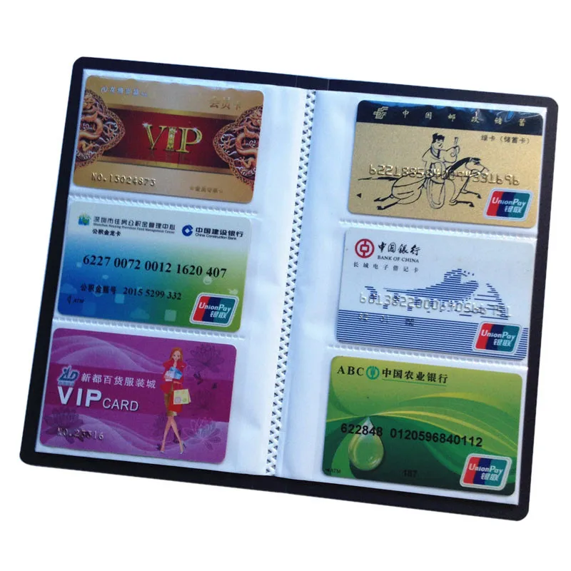 Useful PU Leather 120 Cards ID Credit Card Holder Book Case Keeper Organizer Passport Business Men Vintage Bag | Багаж и сумки