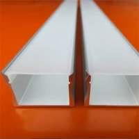 yangmin free shipping u channel aluminium 2mpcs thick aluminum bar with milky white pc cover end plastic caps and clips