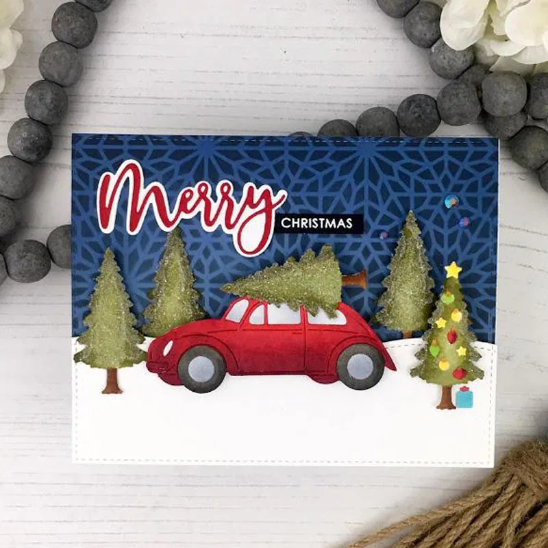 Бирка с надписью Merry Christmas Санта Клаус хрустальный шар автомобиль тыква пирог