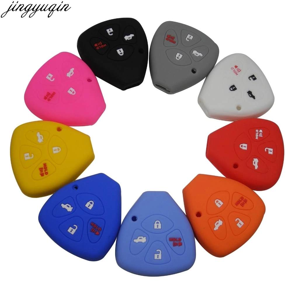 4 кнопки дистанционного силиконовый чехол для ключей от машины оболочка Крышка