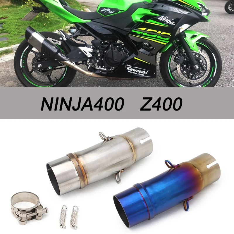 Глушитель для мотоцикла 2017 2018 2019 Kawasaki Ninja 400 Z400 Midpiece NINJA400 Модифицированная