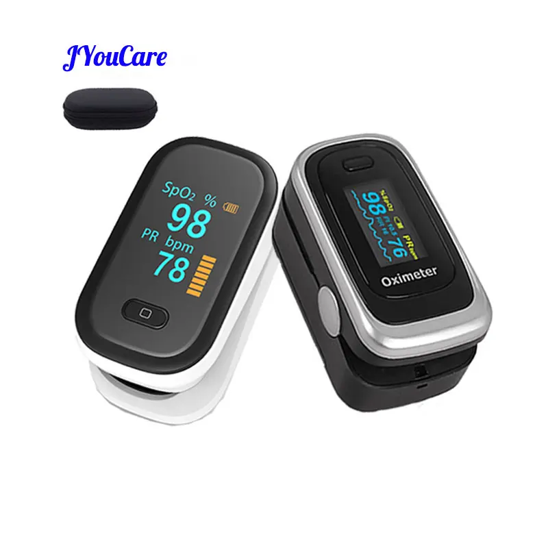 

JYouCare Family Fingertip Pulse Oximeter Spo2 PR OR WITH RR PI Respiratory Rate Health Care Oximetro de dedo OR Sleeping Monitor