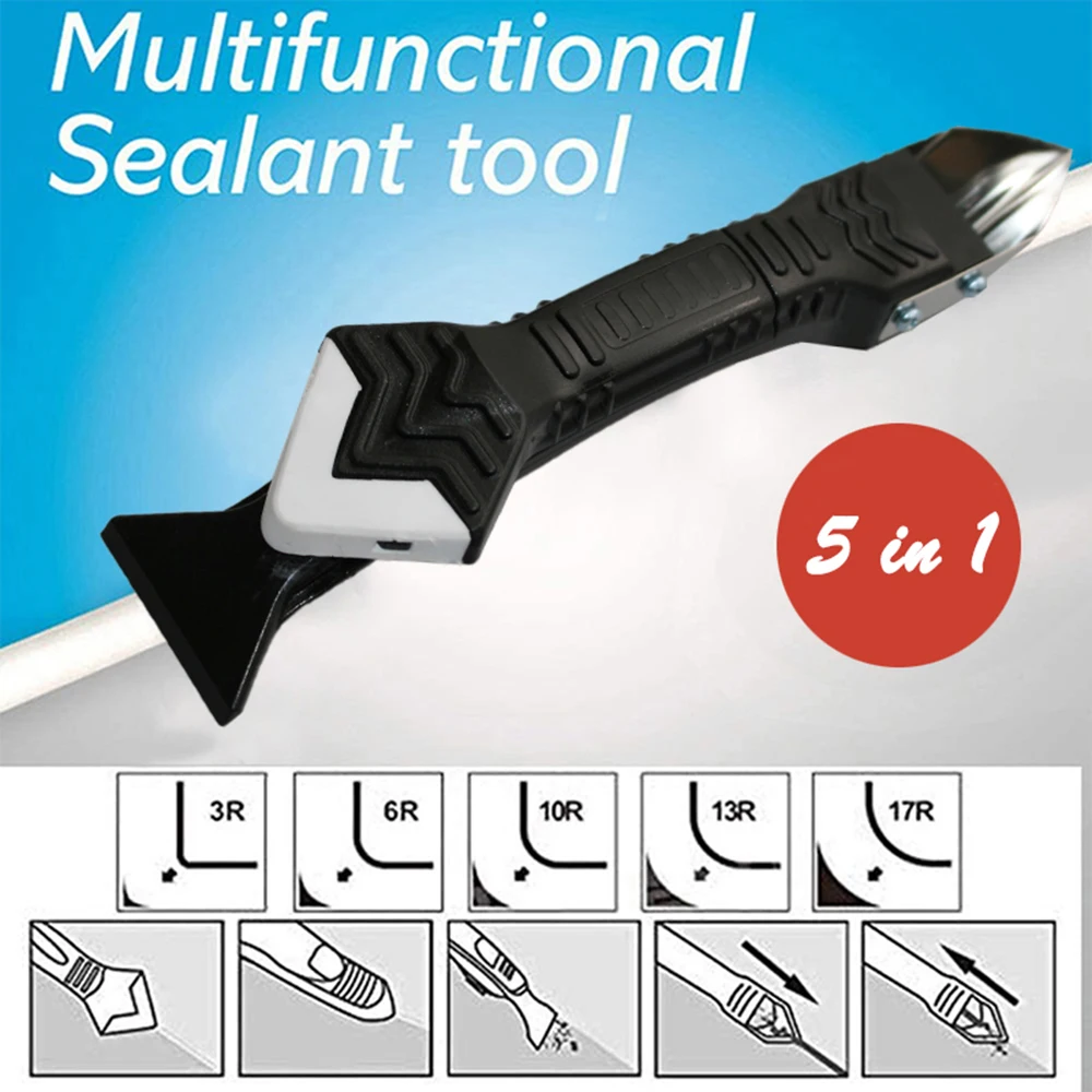 

11Pcs 5-In-1 Metal Caulking Hook Knife Scraper Scraper Joint Sealing Window Kitchen Bathroom Sink